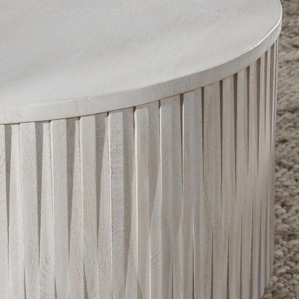 Classic Home Mrytle Round Lift-Top Coffee Table in Mango Wood, , large