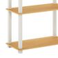 HOMLUX 5-Tier Display Rack in Beech and White, , large