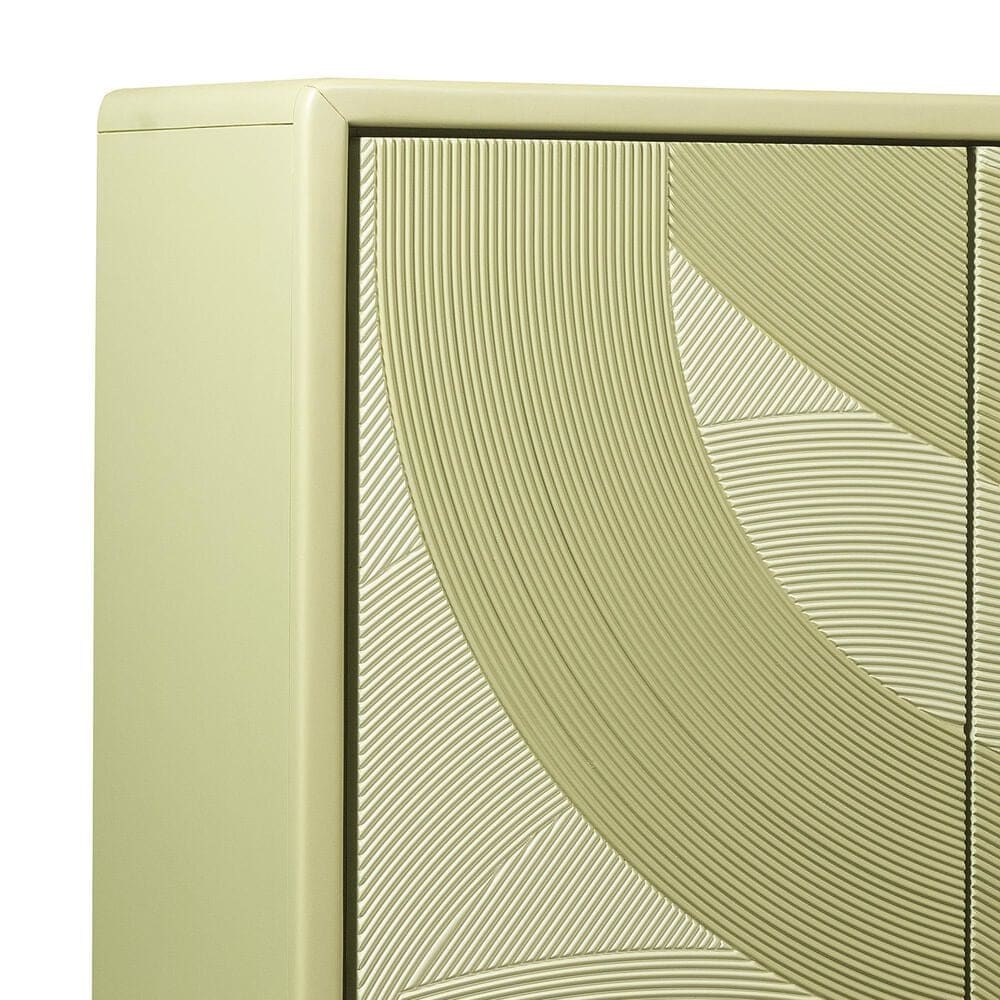 Hooker Furniture Commerce and Market Into the Woods Credenza in Green and Gold, , large