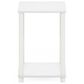 HOMLUX 2-Tier Turn-N-Tube End Table in White, , large