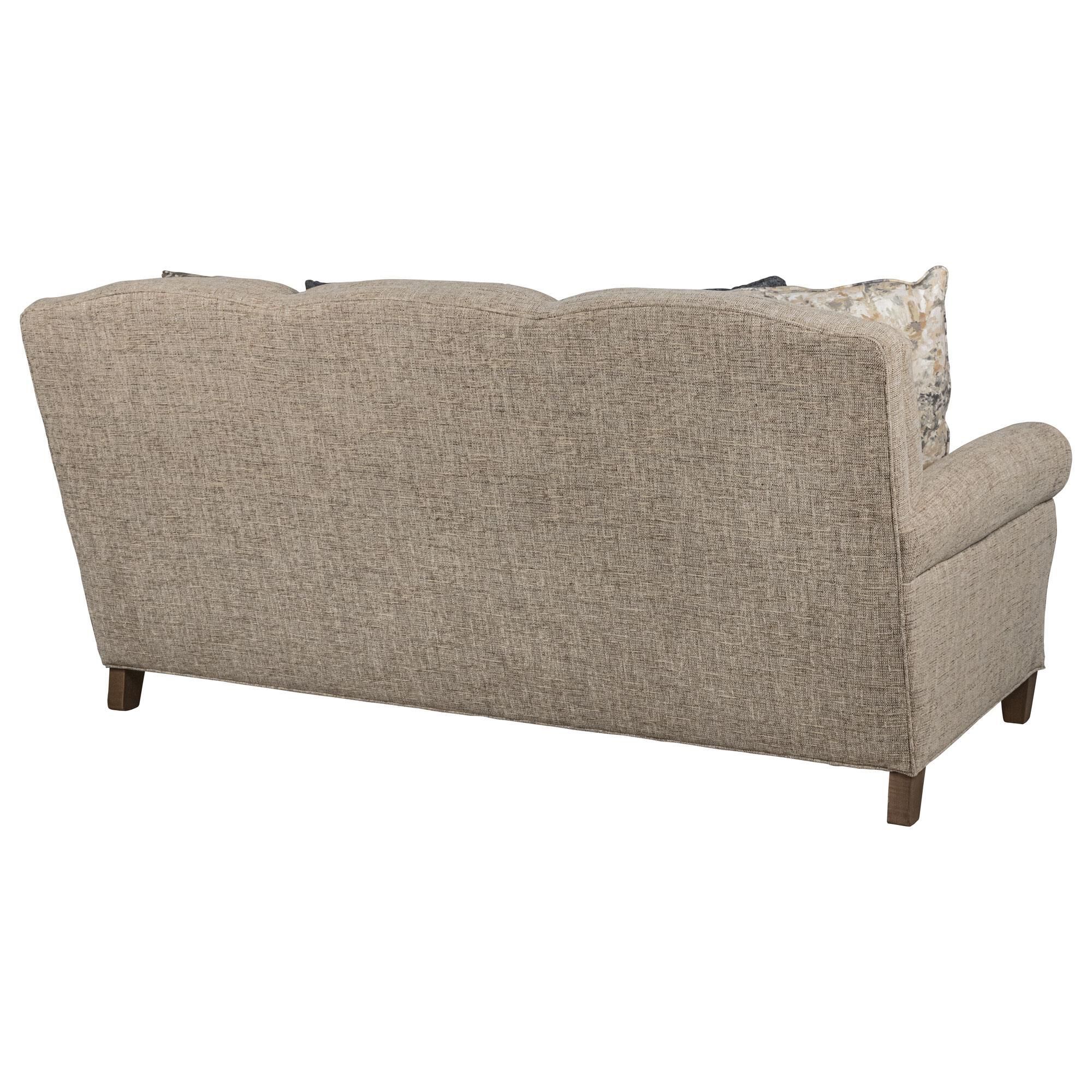 Smith Brothers Stationary Sofa in Brown