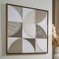 Ashley Harelman 40" x 40" Wall Art in Tan, Taupe and White, , large