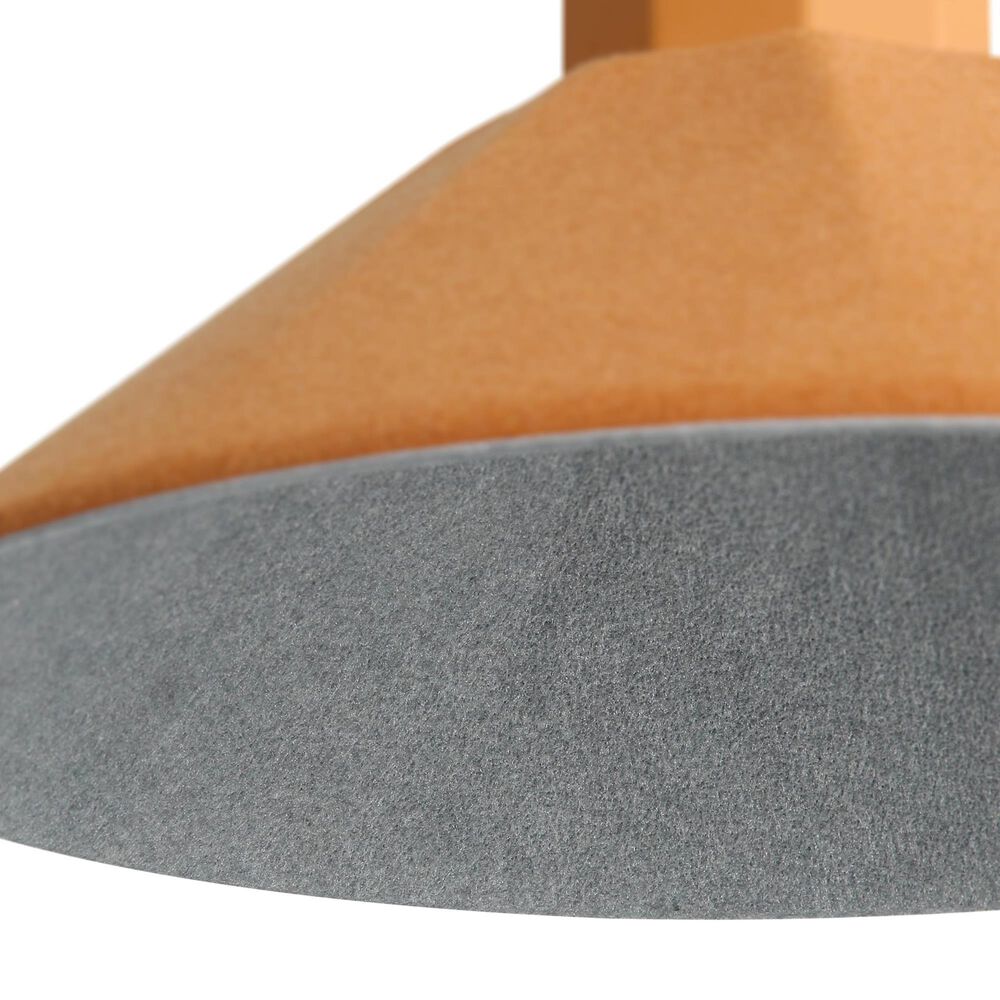 Golden Lighting Faroe 13" 1-Light LED Pendant in Earth Yellow and Grey, , large