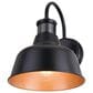 Vaxcel Cody 1-Light Outdoor Motion Sensor Wall Sconce in Dark Bronze and Light Gold, , large
