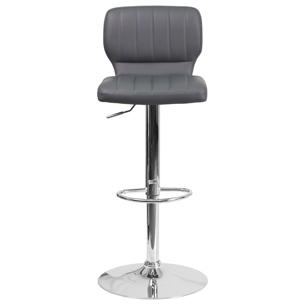 Flash Furniture Adjustable Barstool in Gray, , large
