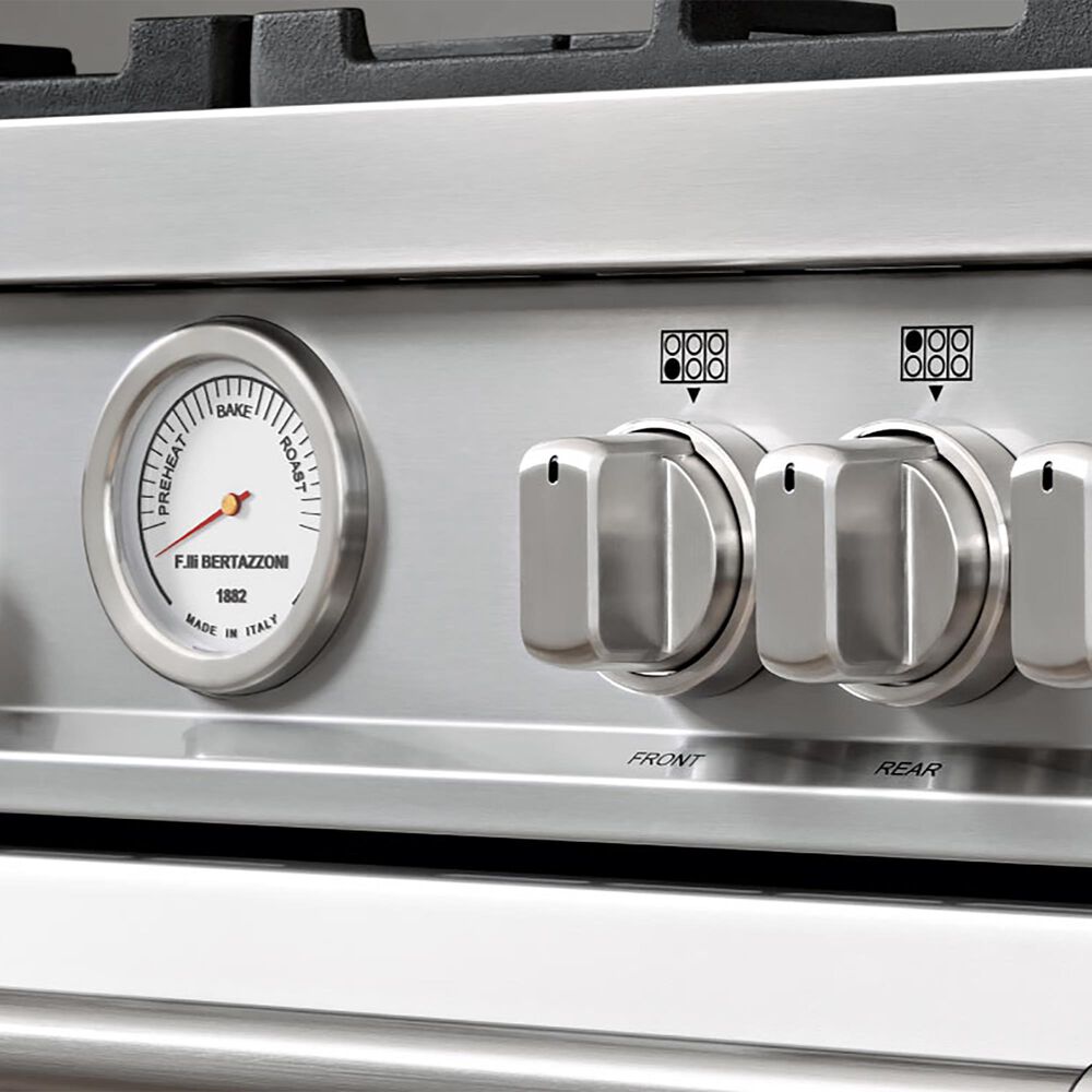 Bertazzoni Master 5.9 Cu.Ft. Dual Fuel Range in Nero Matt, , large