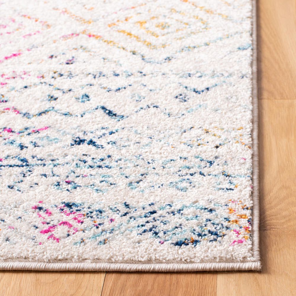Safavieh Tulum 2&#39; x 9&#39; Ivory and Fuchsia Runner, , large