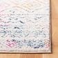 Safavieh Tulum 2" x 9" Ivory and Fuchsia Runner, , large