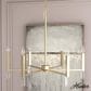 Hunter Sunjai 6-Light Chandelier in Alturas Gold, , large