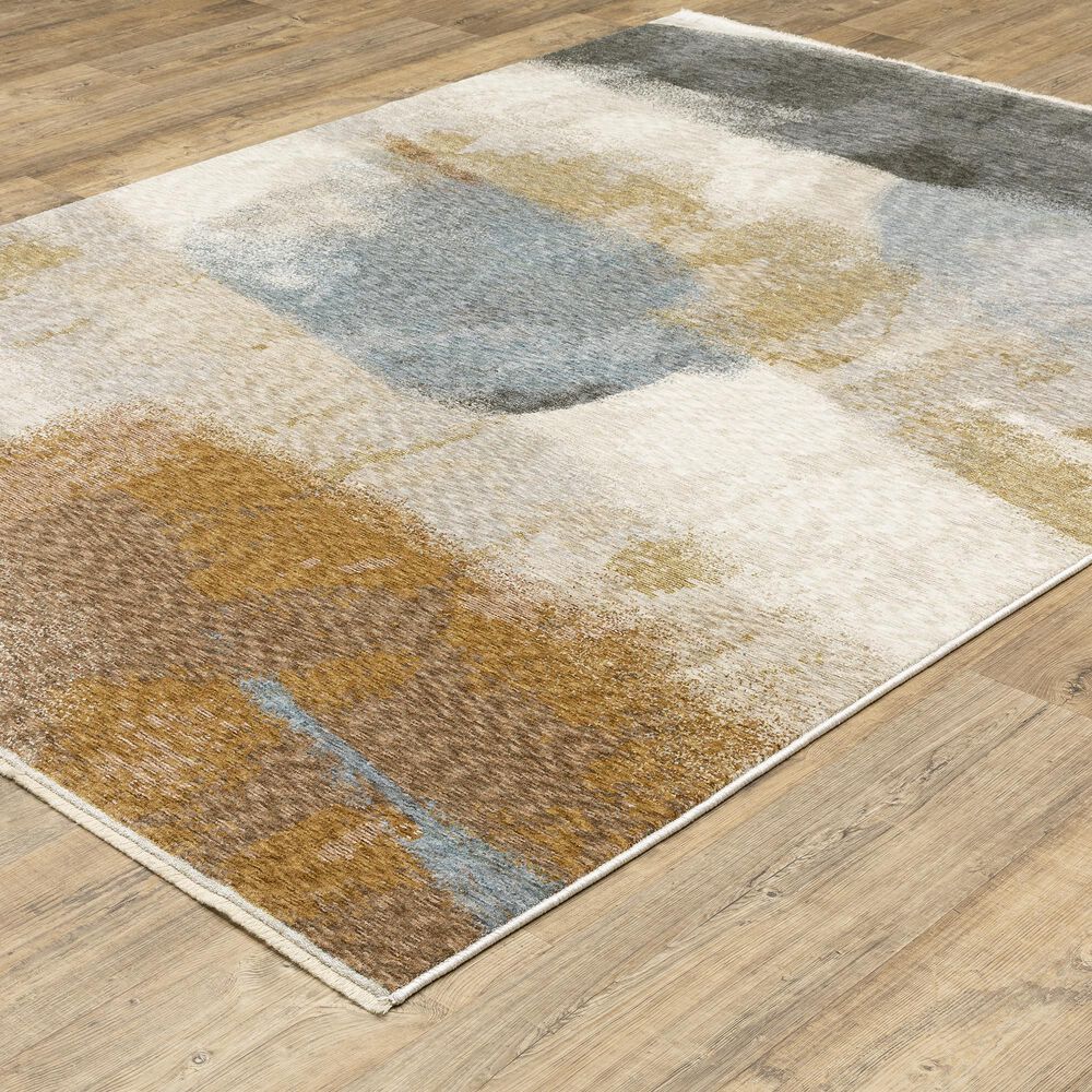 Oriental Weavers Hayden 5&#39;3&quot; x 7&#39;6&quot; Beige and Rust Area Rug, , large