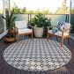 Dalyn Rug Company Marlo 10" Round Black Indoor/Outdoor Area Rug, , large