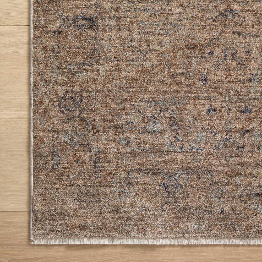 Angela Rose Blake 4&#39; x 5&#39;7&quot; Taupe and Blue Area Rug, , large