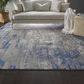 Nourison Twilight TWI22 12" x 15" Blue and Grey Area Rug, , large