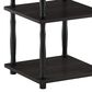 HOMLUX Turn-N-Tube Table in Espresso and Black, , large