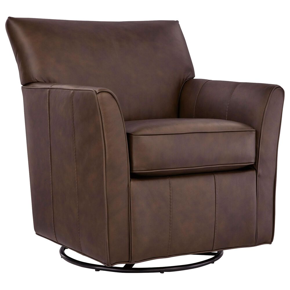 Ashley Braydunn Swivel Glider Accent Chair in Espresso Brown, , large
