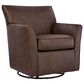 Ashley Braydunn Swivel Glider Accent Chair in Espresso Brown, , large