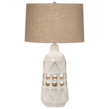 Pacific Coast Lighting Kiowa Table Lamp in Beige Almond, , large