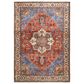 Feizy Percy 5"3" x 7"6" Blue and Rust Area Rug, , large