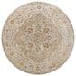 Surya Reina Tan, Light Gray, Medium Gray, Cream, Light Brown, Denim, Rust and Mustard 5"3" Round Area Rug, , large