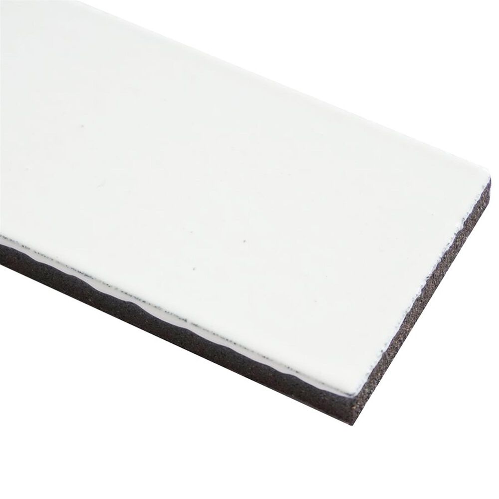 Soho Studio ColorHues Milk 2" x 8" Lava Stone Tile, , large