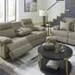 Ashley Side-Swipe Manual Reclining Sofa in Mocha, , large