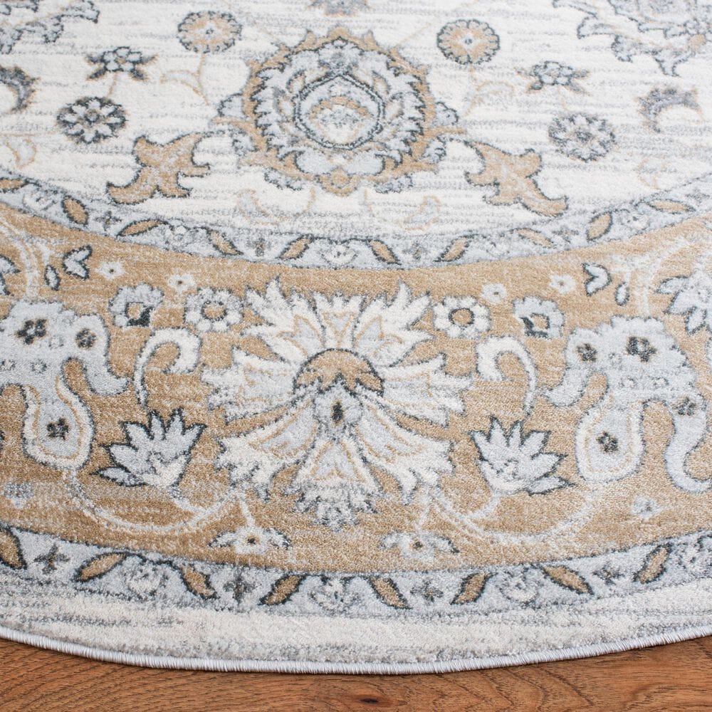 Safavieh Isabella ISA940B 6&#39;7&quot; Round Cream and Beige Area Rug, , large