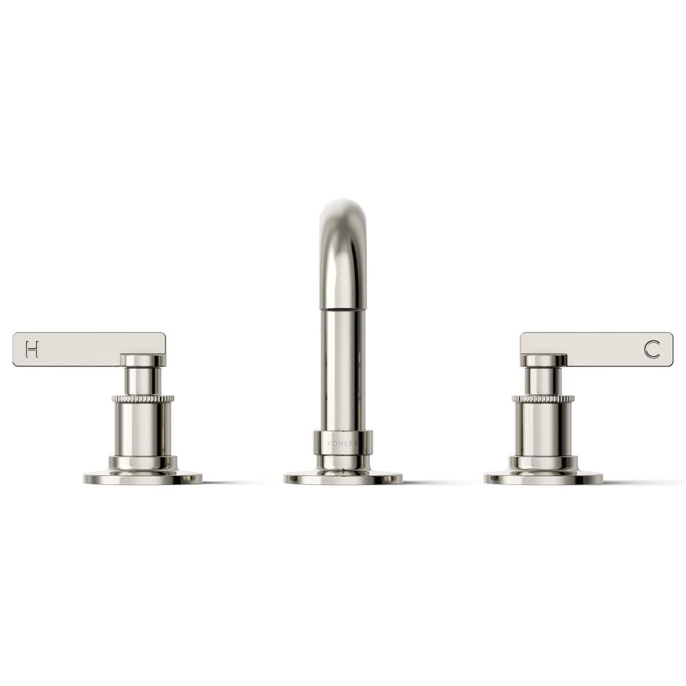 Kohler Castia Widespread Bathroom Sink Faucet in Vibrant Polished Nickel, , large