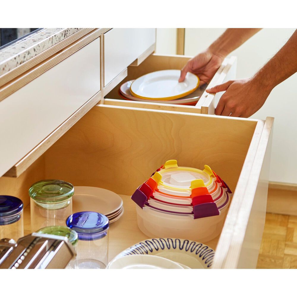 Joseph Joseph Nest Lock 8-Piece Round Food Container Set in Multicolor, , large