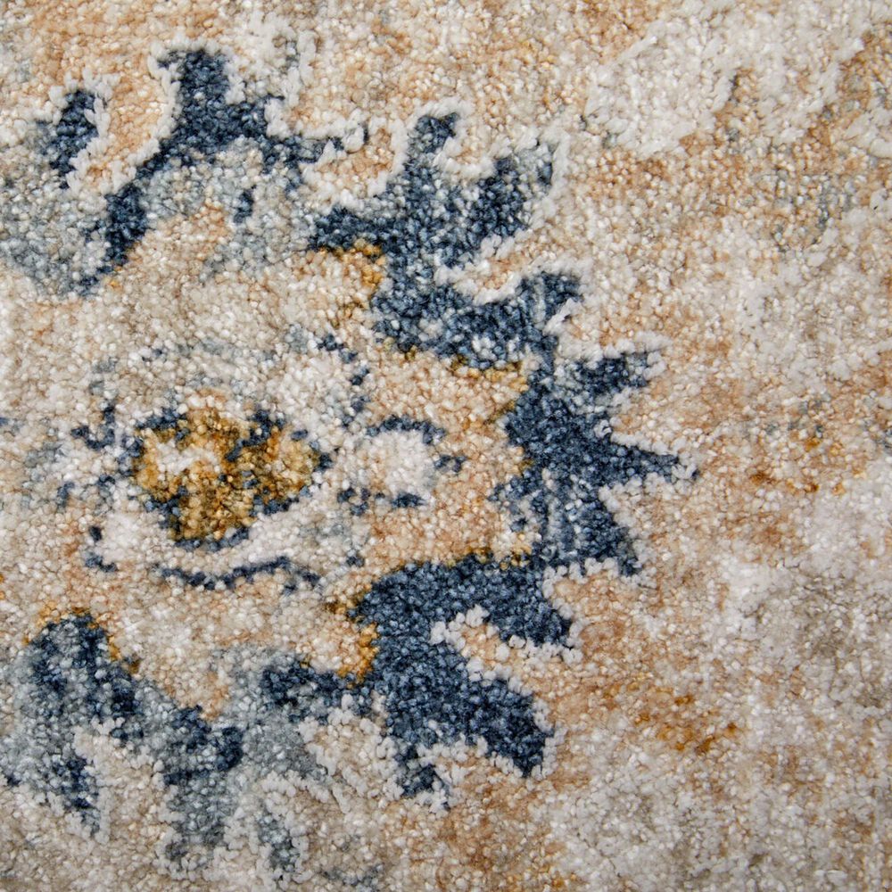 Feizy Pasha 39M7F 5&#39; x 7&#39;6&quot; Beige and Blue Area Rug, , large