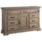 Hickory Point Everly 8 Drawer and 1 Door Dresser in Natural, , large