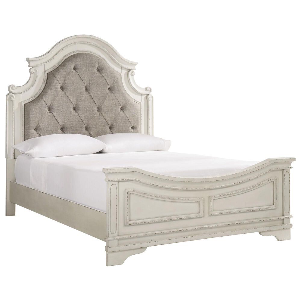Ashley Realyn 5-Piece Queen Bedroom Set in Chipped White and Distressed, , large