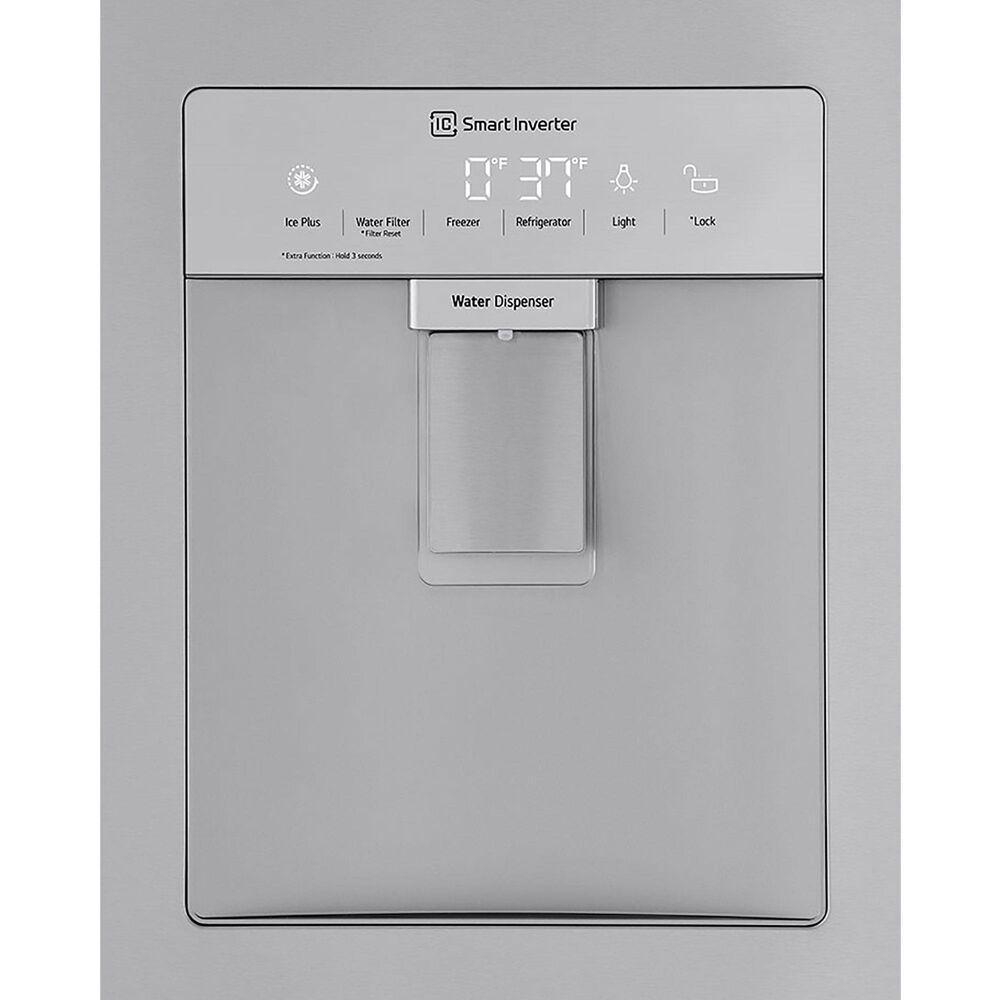 LG 29 Cu. Ft. French Door Refrigerator with Slim Design Water Dispenser in Print Proof Stainless Steel, , large