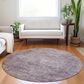 Dalyn Rug Company Burano BU10 8" Round Plum Indoor/Outdoor Area Rug, , large