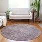 Dalyn Rug Company Burano BU10 8" Round Plum Indoor/Outdoor Area Rug, , large