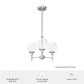 Hunter Xidane 3-Light Chandelier in Brushed Nickel, , large