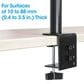 Manhattan Desktop Combo Mount with Monitor Arm and Laptop Stand in Black, , large