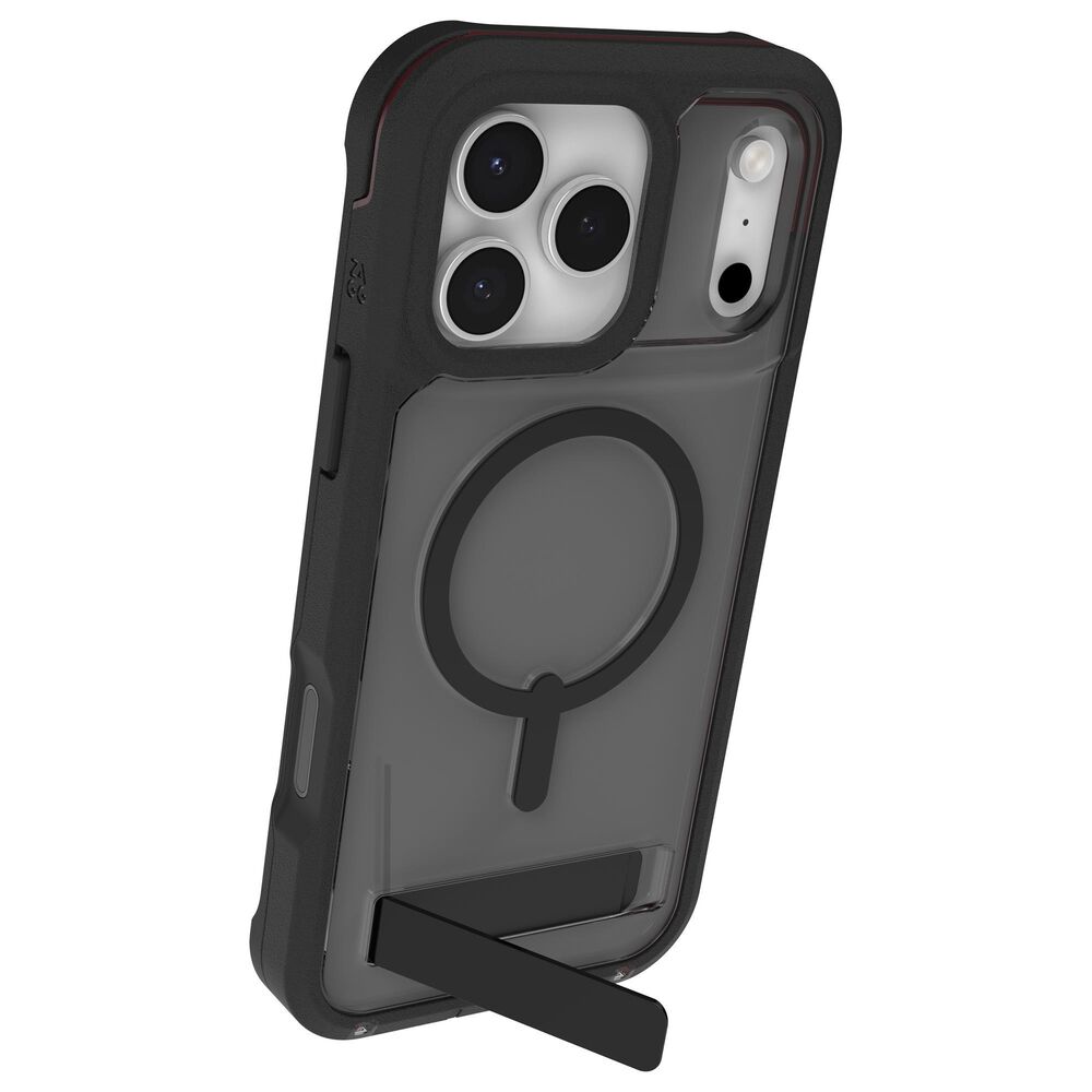 Zagg Rainier Snap MagSafe Case with Kickstand for Apple iPhone 17 Pro Max in Smoke Black, , large