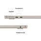 Apple MacBook Air 13-inch Laptop M4 chip - 10 Core CPU - 10 Core GPU - 16GB Memory - 512GB SSD - Starlight (Latest Model), , large