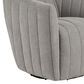 LumiSource Finley Swivel Accent Chair in Taupe, , large