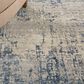 Nourison Rustic Textures Ivory, Deep Blue and Grey 3"11" x 5"11" Area Rug, , large