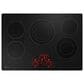 GE Profile 2-Piece Kitchen Package with 30" Built-In Double Wall Oven and Electric Cooktop in Stainless Steel and Black, , large