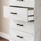 Ashley Shawburn 2-Piece Full Panel Bed Set in White and Dark Charcoal, , large