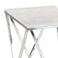 Maple and Jade Geometric Accent End Table in Silver and White, , large
