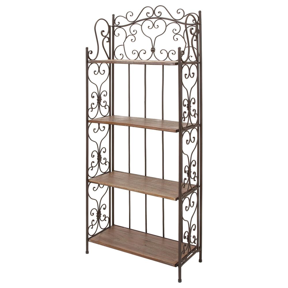 Maple and Jade Maple and Jade Bakers Rack in Brown, , large