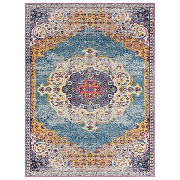 Amer Rugs Manhattan 2" x 3" Blue and Orange Area Rug, , large