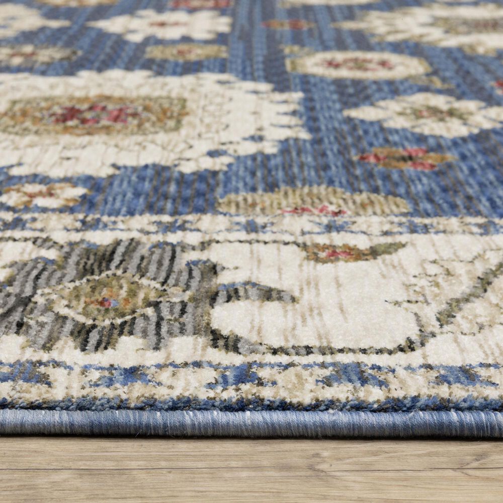 Oriental Weavers Hastings HA06Z 2&#39;3&quot; x 7&#39;6&quot; Blue Runner, , large