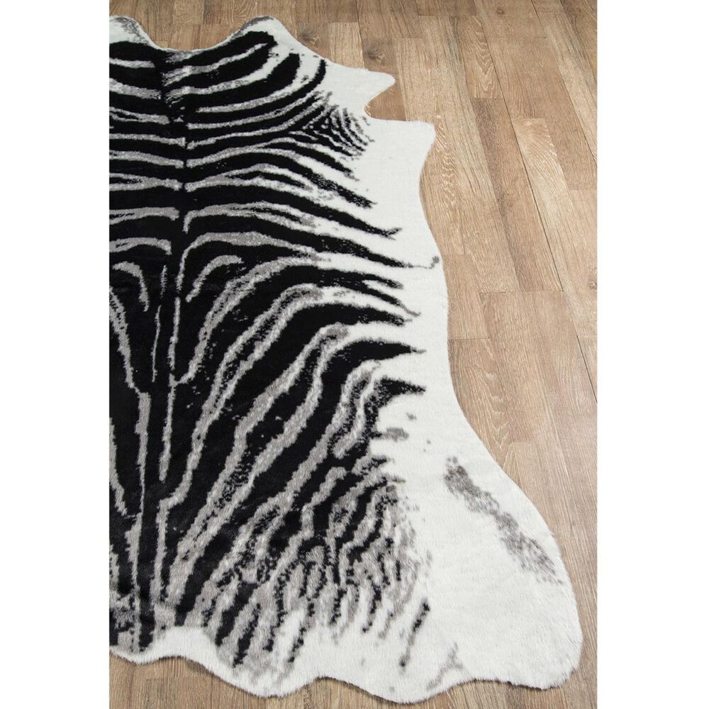 Momeni Acadia ACA-1 5&#39;3&quot; x 7&#39;10&quot; Black Area Rug, , large
