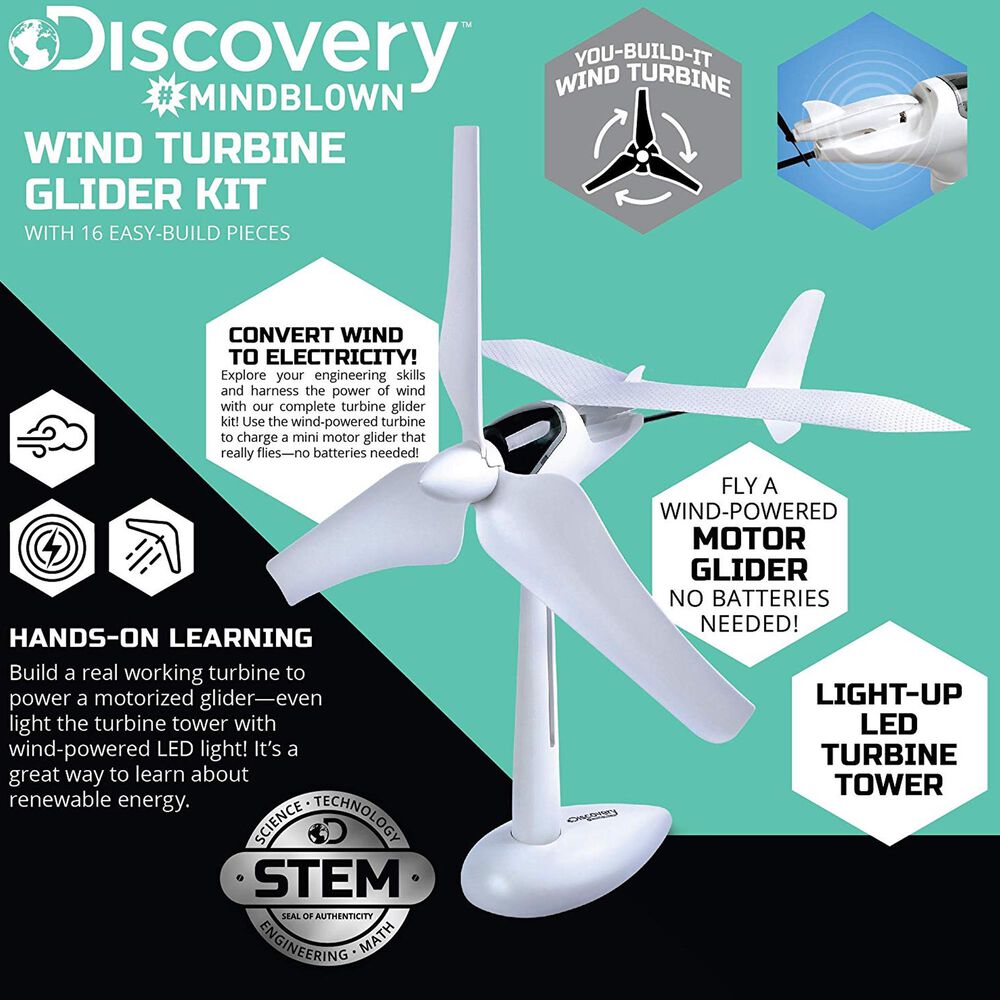Discovery Mindblown Mindblown Wind Turbine Glider Kit, , large
