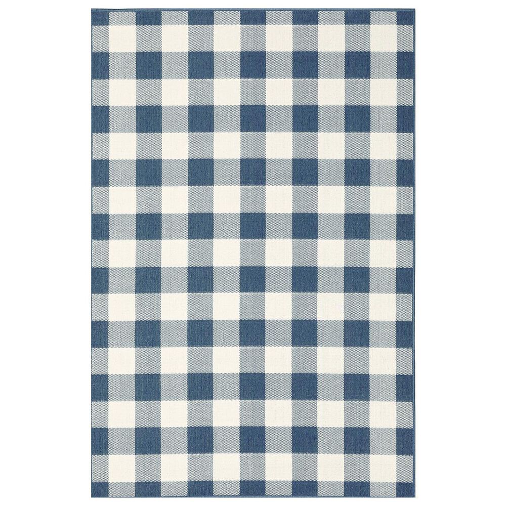 Oriental Weavers Meridian 2598V 7"10" x 10"10" Blue Area Rug, , large