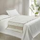 Duke Imports Leopard Stripe Plush Throw in Ivory and Cream, , large